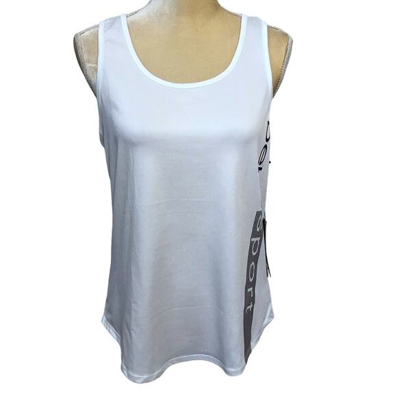 Bebe Sport NWT Racerback Tank Top Women L - Picture 1 of 9